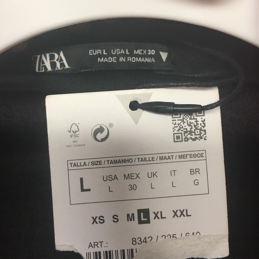 NWT Zara Pink Black Houndstooth Blazer Dress Bloggers Fav - Picture 6 of 12